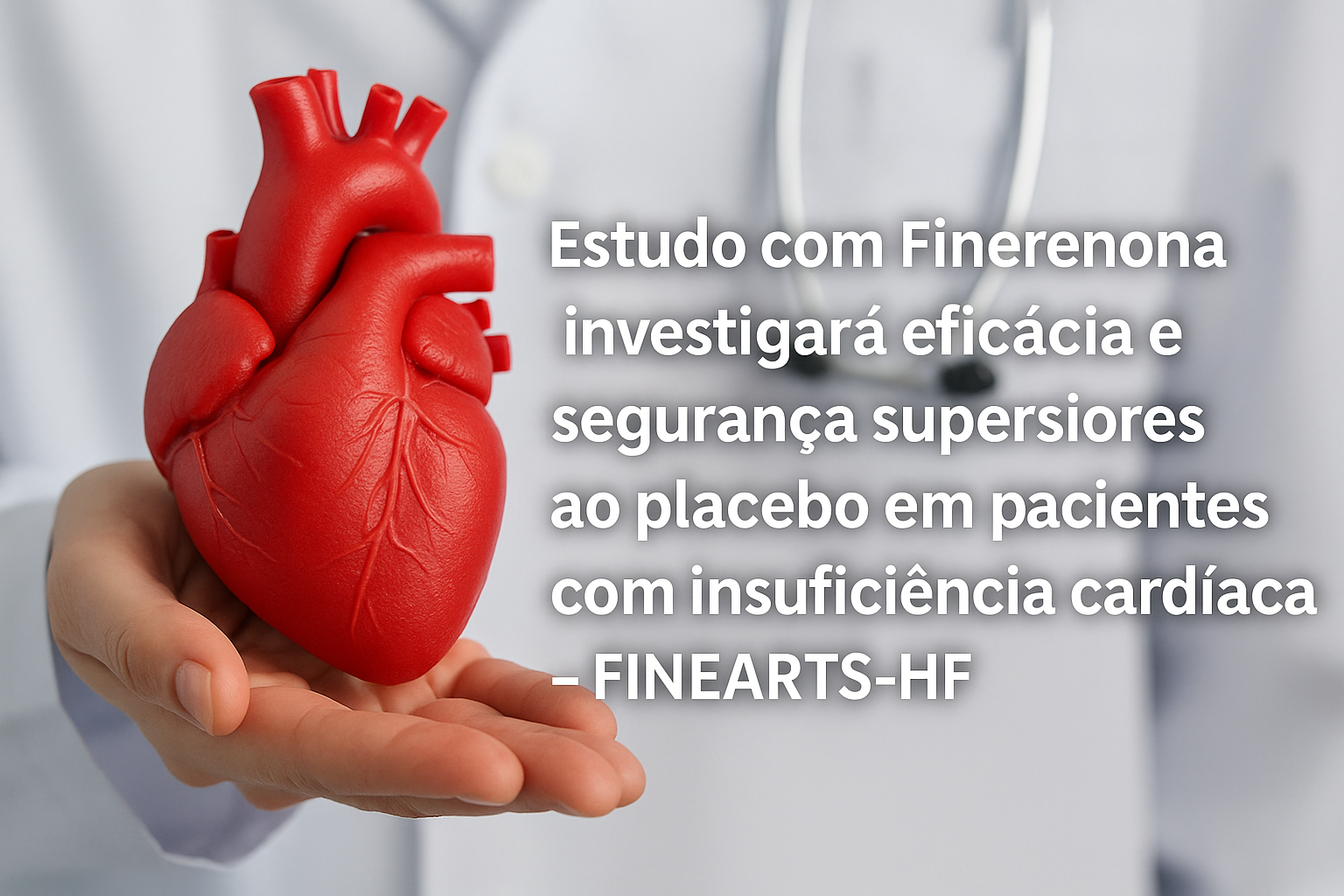 Estudo com Finerenona investigará eficácia e segurança superiores ao placebo em pacientes com insuficiência cardíaca - FINEARTS-HF